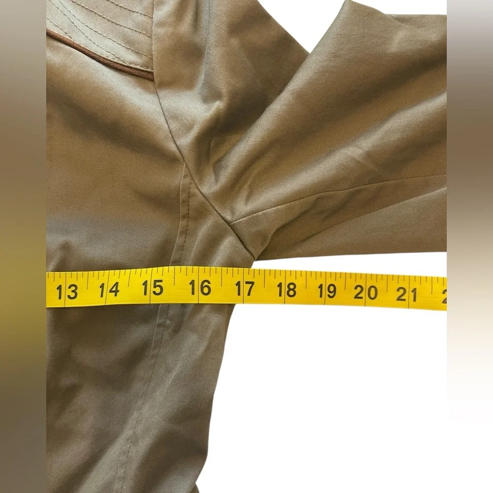 Women’s White House Black Market Utility Jacket Size 2‎ Military Mini Trench